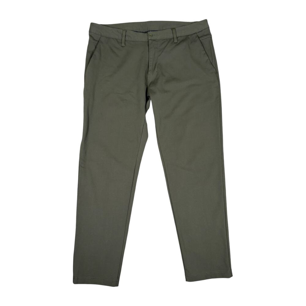 BYLT Basics Men's XXL Everyday Pant 2.0 Dark Green Stretch Comfort Athleisure
